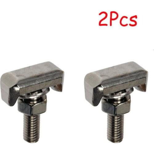 2*Battery Terminal T-bolt Battery Cable Terminal Connectors Tensioning Clamp Securing 19116852 Auto Battery T-Bolt