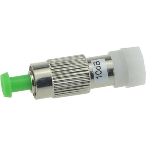 High Quality 5pcs FC APC Female to male 10dB Fiber Optic Adapter FC APC Fiber optical Attenuator/coupler FC 10dB Free shipping