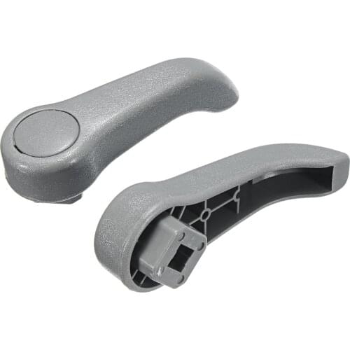Autoleader 1Pair Car Seat Handles Hand Seat Tilt Handle Gray for Renault Clio MK2 Seat Adjusting Lever Handle Pull Set