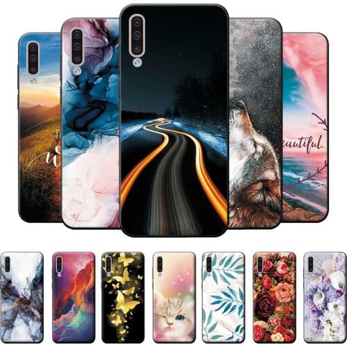 Case For Samsung Galaxy A50 Soft Silicone Back Cover Bags For Samsung A50 6.4 inch Geometric Case Bumper For Samsung A50 A 50