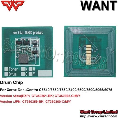 DCC6550 Drum imaging unit reset Chip CT350361 CT350362 For Xerox DocuCentre C6550/5540/7550/5400/6500/7500/5065/6075 drum chip