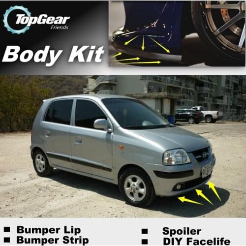 For Hyundai Santro Xing Atoz Amica Prima Visto Bumper Lip / Front Spoiler Deflector For Car Tuning View / Body Kit / Strip Skirt
