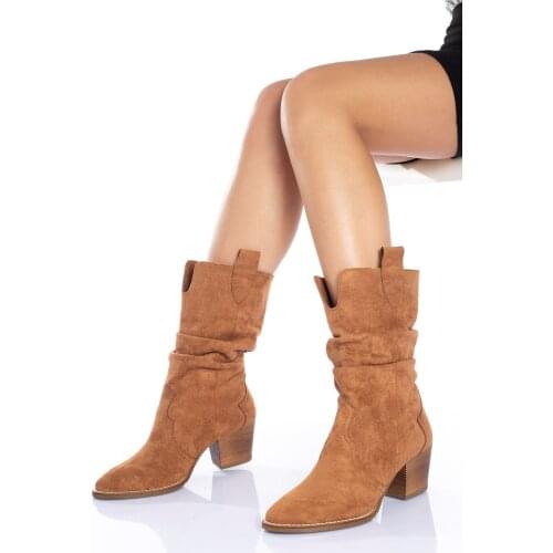 Derithy Banna-boot-taba Süet-byc0400