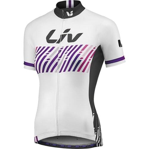 LIV Womens Cycling Jersey Summer 2021 Blusas Mujer De Moda Bike Clothing Coat Roupa Ciclismo Feminina Short Sleeve MTB Apparel