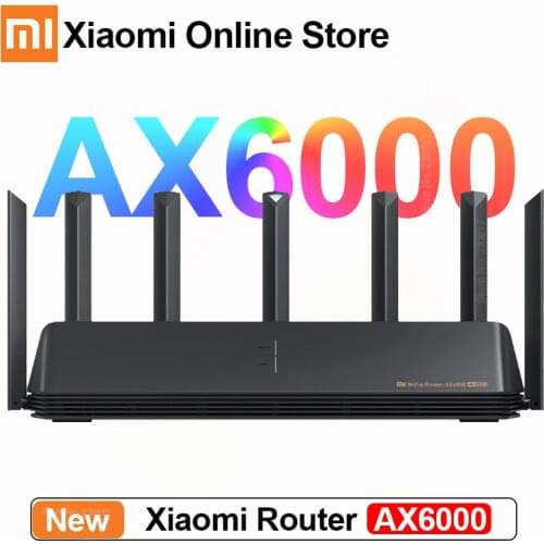 Xiaomi Router AX6000 AIoT Router 6000Mbs WiFi 6 VPN 512MB CPU Mesh Repeater External Signal Network Amplifier Repeater Mijia APP