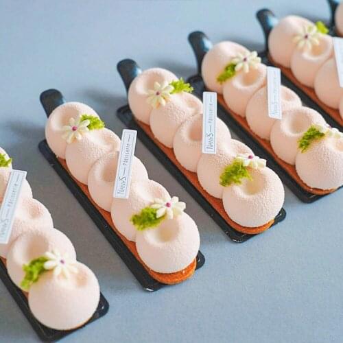 Cute Scoop Mousse Cake Silicone Mold Ice Cream Mold DIY Baking Kit French Dessert Mold for Wholesale Drop Shipping