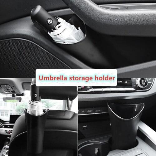 Multifunctional Car Umbrella Storage Box Organizer Barrel Car Folding Hanging Water Bottles Rack Holder Stowing Tidying