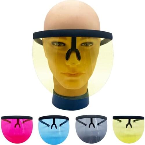 Reusable Face Shield For Adults Protective Mask Anti Saliva Splash-proof Protect Eye Full Face Mask Cover Protective Visor