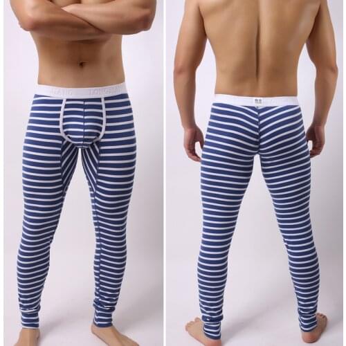 Mens Thermo Underwear Fashion Men Thermal Long Johns Cotton Mens Thermal Underwear Plus Size Warm Male Leggings Pants