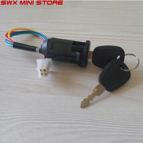 New Universal Motorcycle Motorbike Ignition Switch Key with Wire for ATV Moto Accessories Motorbike Start Switch Door Locks