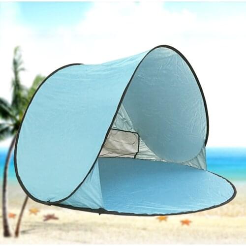 Outdoor UV protection automatic free set up speed open camping beach shade tent