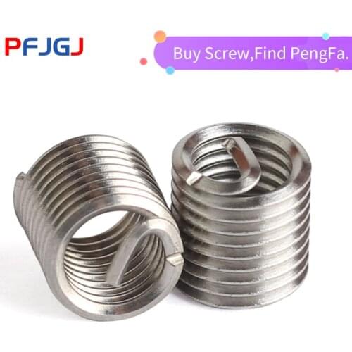 Peng Fa 304 Stainless Steel Sleeve Thread Sheath Steel Wire Thread Sheath Thread Sheath Steel Sleeve Tooth Sheath M2-M14