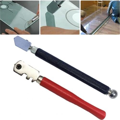 1PC Window Craft Glass Cutter Wheel-type Pinpoint Cutting Anti-slip Handle Professional Tile Cutting Tool for Mirror