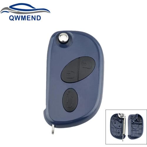 BHKEY Flip Smart Car Key Fob Case for Maserati GranTurismo Quattroporte 2005-2011 Car Remote Key Shell Cover