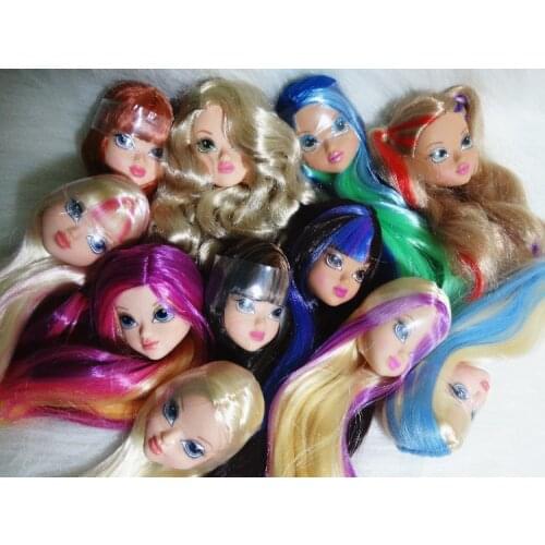 Rare Cute Fashion Girl Doll Head Doll Parts DIY Collection Girl Birthday Gift