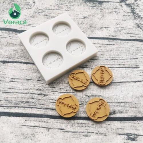 Silicone Cake Fondant Mold Arabic Font Letter Alphabet Eid Mubarak Chocolate Gumpaste Cookie Mould Sugar Crafts Tools Baking DIY