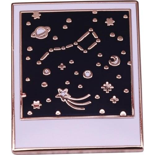 Constellation Polaroid Enamel Pin
