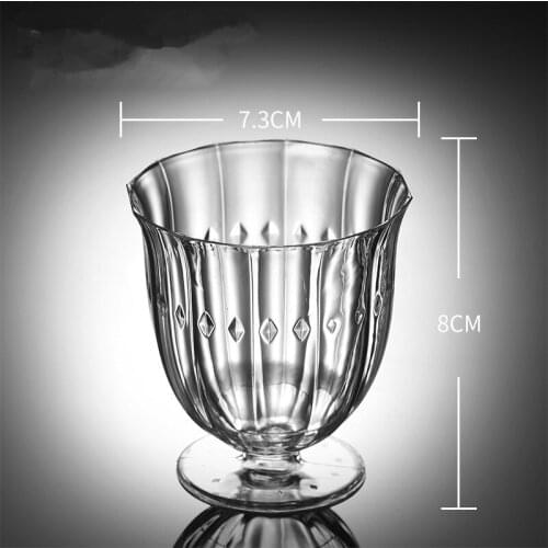 50pcs Net red plastic drining goblet party favors ice cream fruit salad cup packaging pudding jelly yogurt dessert cups with lid