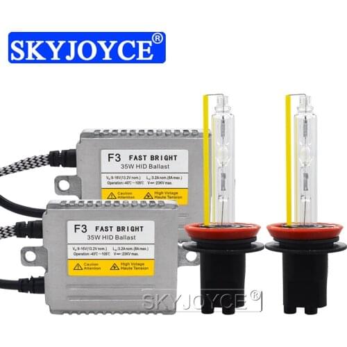 SKYJOYCE Super Bright 35W DLT F3 Slim HID Xenon Ballast Kit 5500K White Bulb H1 H3 H7 H11 9005 9006 9012 D2H Car Light Retrofit
