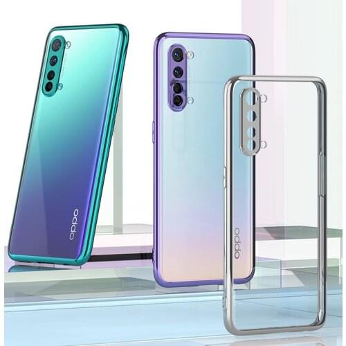 For OPPO Find X2 Pro Case Soft TPU Case For OPPO Find X2 Lite A31 A53 A93 F17 Pro A52 A72 Realme X50 Pro Case Bumper Plating
