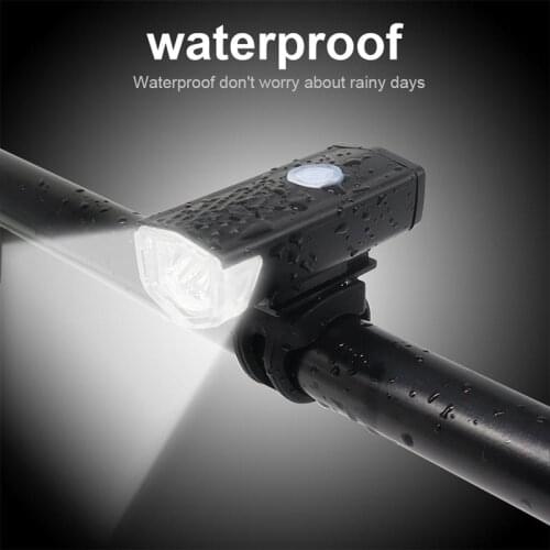 USB Rechargeable Bike Light MTB Bicycle Front Back Rear Taillight Cycling Safety Warning Light Waterproof Bicycle Lamp Flashligh