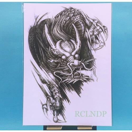 Waterproof Temporary Tattoo Sticker dragon tatto stickers flash tatoo fake tattoos for men