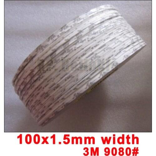 100x 1.5mm*50 Meters Slim 9080# Double Coated Adhesive Tape for Thin LED Strip, Slim Polypropylene Bond, Phone Repair