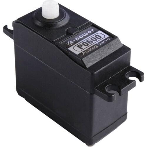 10PCS K-power P0600 Analog Servo 6kg JR plug Plastic Gear servo for RC Model part