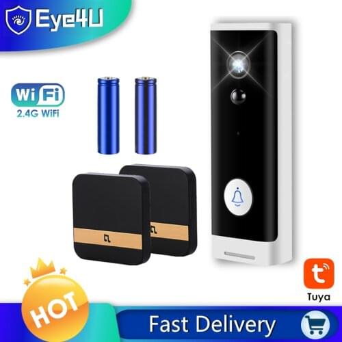 1080P Tuya WIFI Doorbell Security Camera Wireless HD Video Audio Intercom Door Bell Smart Home Monitor Cloud Service Bell Camera