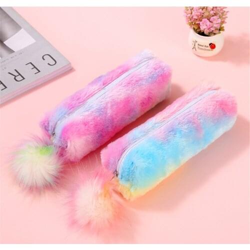 2 Color Creative Pencil Bag School Pencil Box Pencilcase Pencil Bag School Supplies Stationery Makeup Bags Cosmetic Case