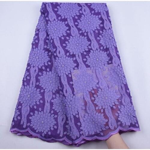 2020 High Quality African Lace Fabric With Sequins French Net Lace Fabric 5Yards Wedding Dress Nigerian Lace Fabric Sewing S1898