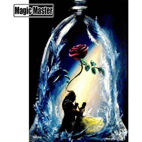 Full diamond embroidery Beauty rose diy 5d diamond painting Needlework cross stitch rhinestones puzzle