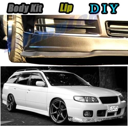 Car Bumper Lip Front Spoiler Skirt Deflector For Nissan Avenir Avenir Cargo Expert W10 W11 Car Modified Body Kit VIP Hella Flush