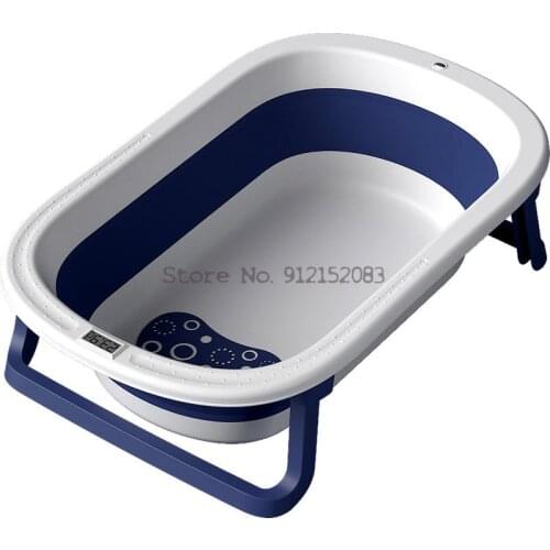 Baby Bathtub 0-3 Years Old Baby Bathtub Foldable Baby Sitting And Lying Large Bath Bucket Newborn Supplies Small