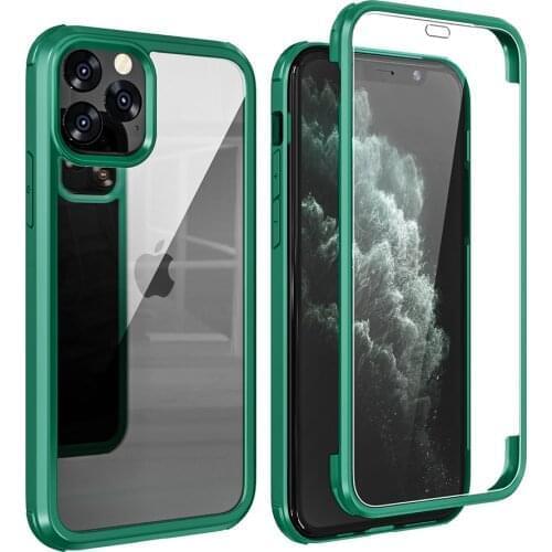 Case For iPhone 11 12 Pro Max X Xr Xs Full Protection Phone Cover Tempered Glass Clear Shockproof