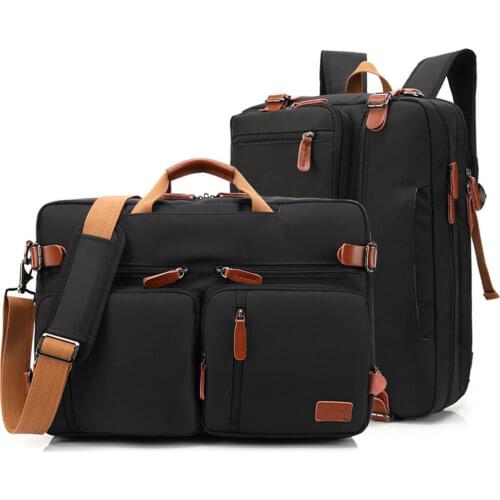 COOLBELL Backpack 15.6 / 17.3 Inch Convertible Laptop Backpack Fashion Business Travel Backpack Nylon Waterproof Backpack