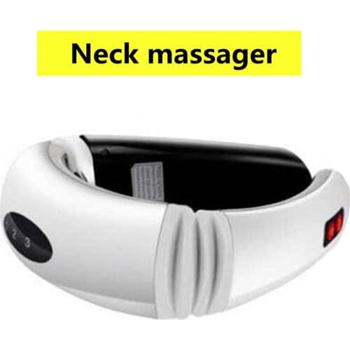 Electric Pulse Back and Neck Massager Electric Pulse Infrared Heating Pain Relief Tool Health Care Relaxation Cervical Massager
