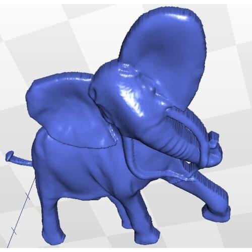 Elephant_1 3d relief model for cnc in STL file