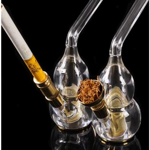 Cigarette/tobacco dual purpose filtration Mini Hookah Shisha Tobacco Smoking Pipes Gift Creative Cigarette Holder Water Pipe