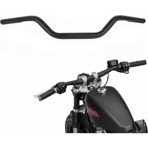 JX-LCLYL 7/8" 22mm Black Motorcycle Drag Bar Handlebar For Harley Honda Suzuki Yamaha