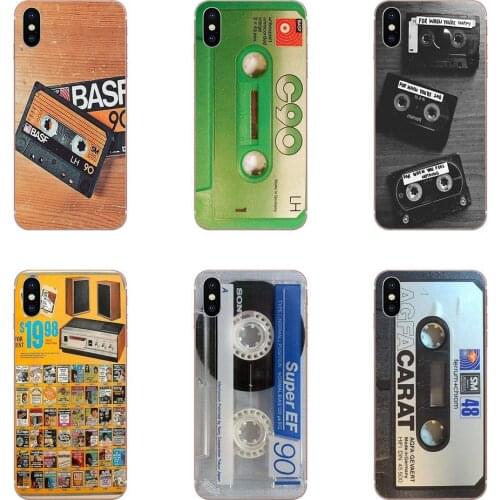 For HTC U11 Life Capa U11 Plus U 11 U12 Life Painted Phone Case Vintage Cassette Tapes