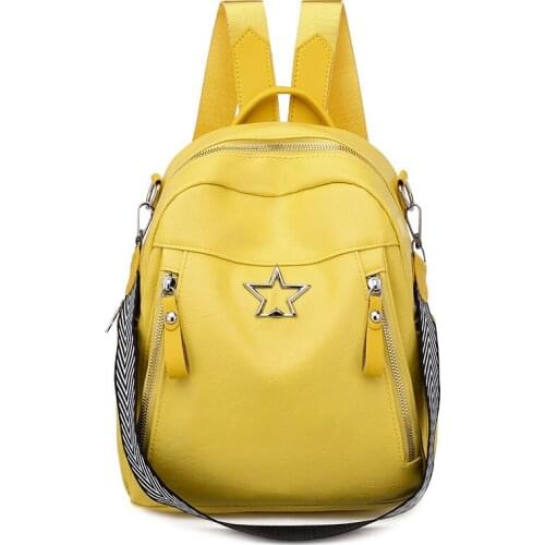 Soft Leather Backpack Women Multifunctional Fashion Ladies Bag Designer Backpack