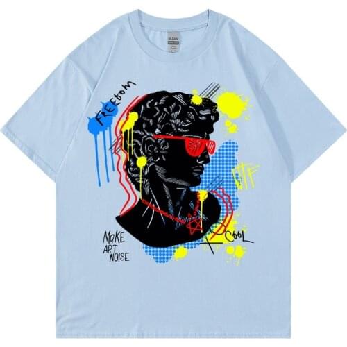 New fashion Clothing cotton print Short sleeved T-Shirt for Women and Men Loose Trend Casual Short-sleeved Tees&Tops