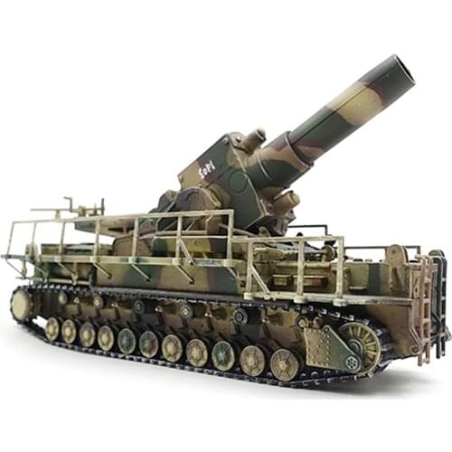 The New 1/72 Die-cast Tank World War II German Army Heavy "Karl Mortar" Military Weapon Model Collection Gifts Toys For Boys