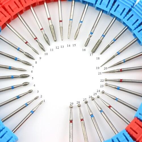 New 1pcs Diamond Nail Drill Bits Rotate Burr Electric Manicure Machine Drills Accessories Mills Cutter Dead Skin Remover Tools