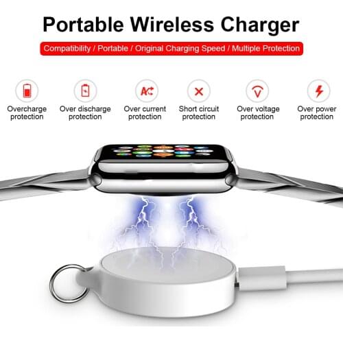 Portable Magnetic Keychain Watch Wireless Charging For Apple IWatch1/2/3/4 Generation Wireless Charging