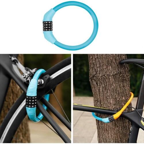 Durable Bicycle Anti-Theft High Security Portable Password Safety Ring Lock MTB Ring Lock for Electric Motorcycle Mountain Bike