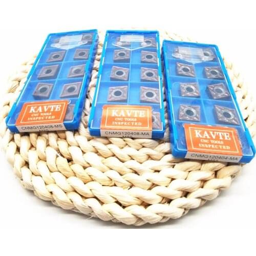 KAVTE CNMG120404-MA CNMG120408-MA CNMG120404-MS Carbide inserts High quality imported coating Suitable for stainless steel