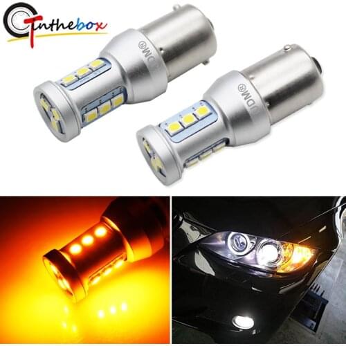 Gtinthebox CANBUS Amber 7507 LED BAU15S PY21W Led Bulb Bright 3030 For BMW F22 F30 F32 2 3 4 Series Front Turn Signal Lights