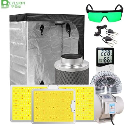 BEYLSION Grow Tent Complete Kit Grow Room Box Full Kit Plant Grow Lighting Parts Grow LED Lamp Hydroponics Indoor Growing System